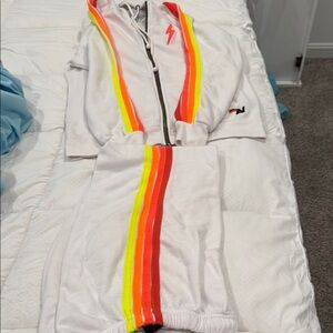 Aviator Nation Neon 4 Stripe Sweatsuit